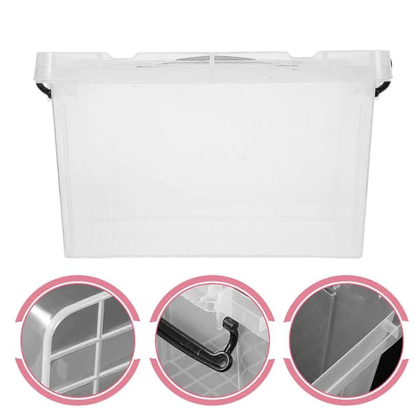 Large Storage Box Stackable Container with Lid Under Bed Organizer Box