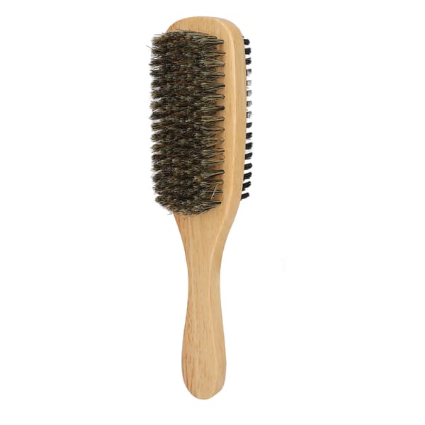 Beard Brush Large Beech Wood Ergonomic Handle Portable Practical Moustache Brush for Salon & Home