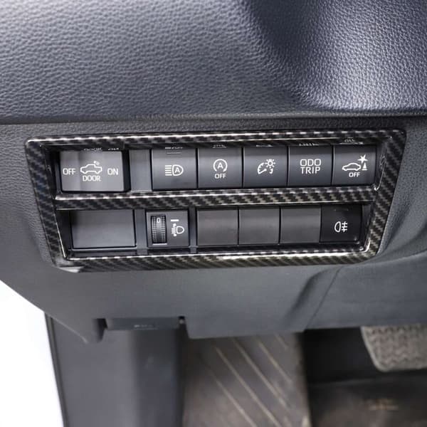 For /Sequoia 2022 2023 ABS Fiber Bilfrontlys Knapp Deksel Interiør