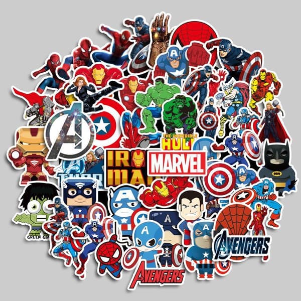 100 Avengers Marvel Stickers Tecknade Söta Manuell Mobiltelefon L