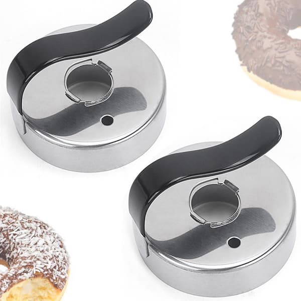 Donut Mold with Stainless Steel Handle Fondant Cookie Muffin Maker Baking Utensils Kitchen Tools