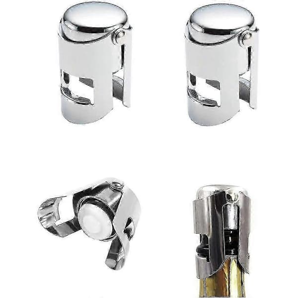 Champagne Stoppers, 3 Pieces Champagne Bottle Stopper, Keep Your Sparkling Wine Bottle Cold
