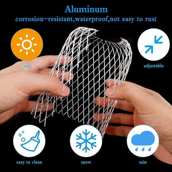 5-pakning aluminiums-takrennefilter