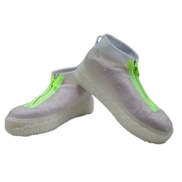 Waterproof Silicone Shoe Covers, Upgraded Reusable Zipper,
