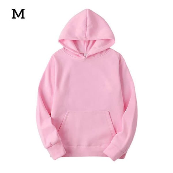 Unisex bomullsgenser med glidelås, rosa M