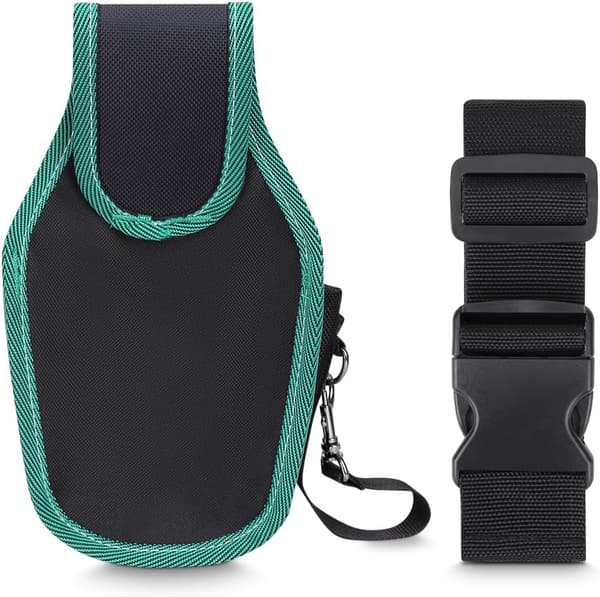 Tool Belt Pouch, Tool Organization Box for Tools and Small Parts, 9-Pocket Tool Bag with Tape Holder (14x7x25 cm)