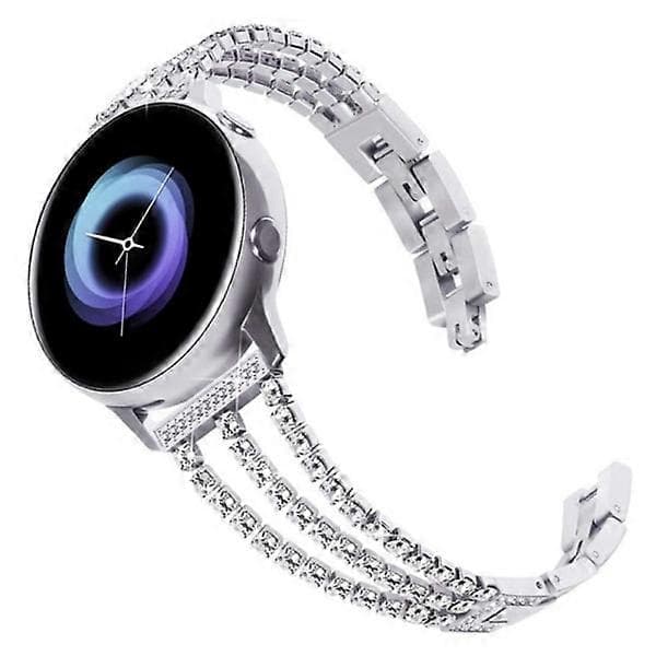 20 mm rem til Samsung Galaxy Watch Tre Diamantkæde Rosaguld