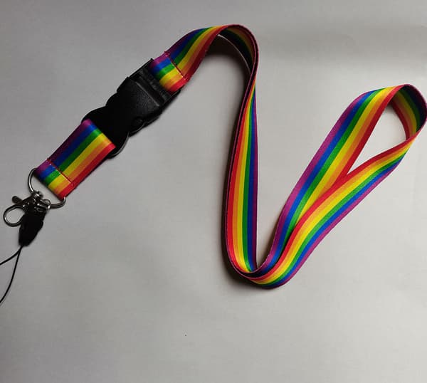 [2-PACK] Praktisk Nyckelring med Pride-Mönster flerfärgad
