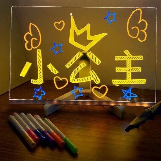 LED-piirustus- ja viestitaulu yövalo-FX-