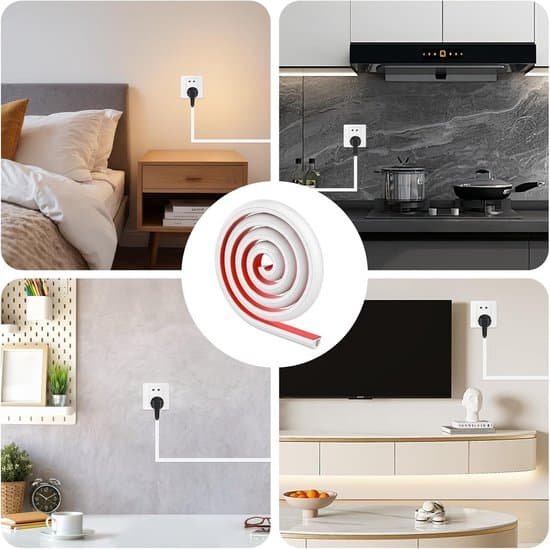 Self-adhesive cable cover 5 m 15x10 mm, flexible PVC cable duct with side opening, white