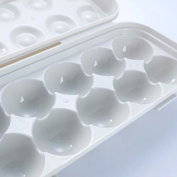 Stabelbar Eggoppbevaring: Frisk, Stilren & Plass til 18 Egg Hvit Vit white