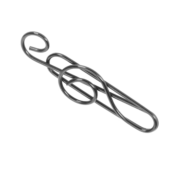 100 Pcs Music Note Paper Clips Creative Cute Music Wire Bookmark Paper Clip Compact Portable for File Classification Black