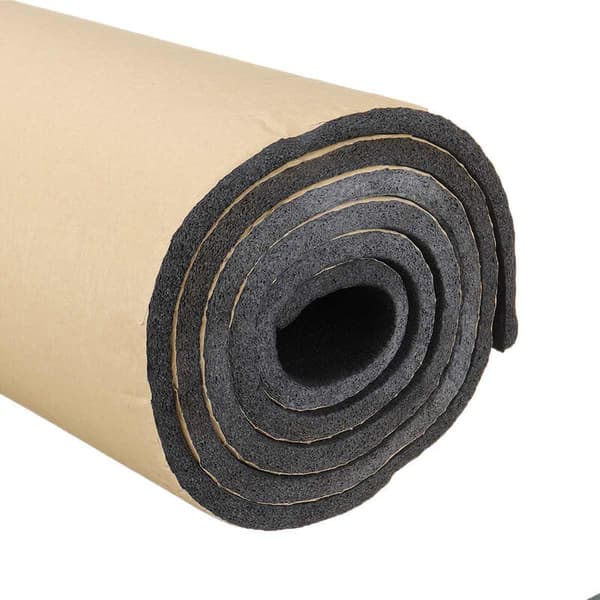 Billydisolering selvklæbende 200 cm x 50 cm 5 mm Sort 21
