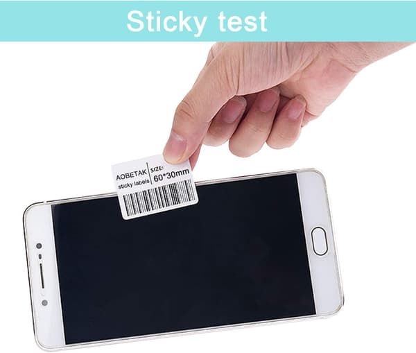 Fridge Labels 800 pcs White Self-Adhesive Labels 60 x 30 mm