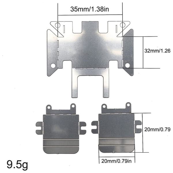 3 stk. rustfrit stål chassis rustning akselbeskytter glideplade til TRX4M 1/18 RC Crawler bil opgraderingsdele