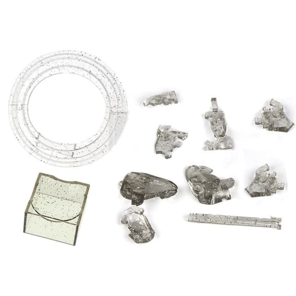 Highly Detailed Etched Model, Non-Toxic Lightweight Material 3D Crystal Puzzle for Office Desk or Home Decor