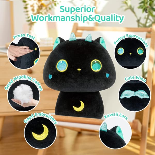Storögd katt 20 cm, mjuk plysch