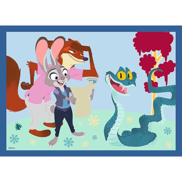Disney Zootropolis 4-in-1 -palapelisetti, 35–70 palaa