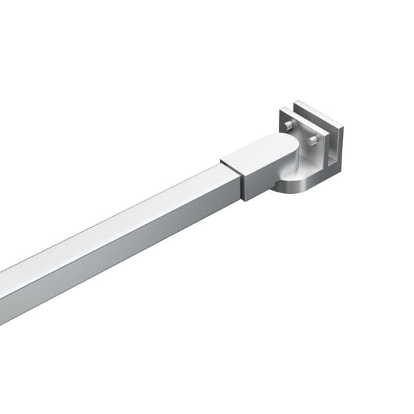 vidaXL Støttearm til brusevæg 70-120 cm Transparent 750