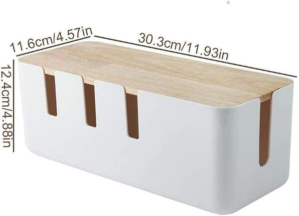 Kabelorganisator, Liten Kabelboks, Valnøttlook