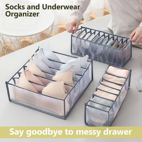 Wardrobe Storage Clothes, Drawer Insert for Socks, F,ZQKLA