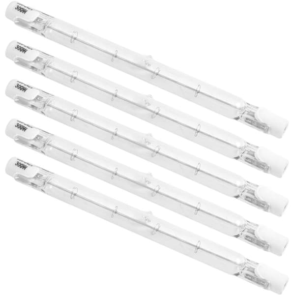 5-pack R7S 118mm 300W 230V R7S Halogen Linear Bulb Dimmable Lamp for Landscape Lighting Construction Work
