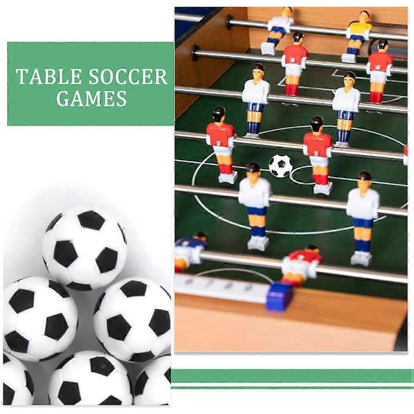 6 stk. Mini Fodboldbord Bolde Bordfodbold Fodboldudskiftning Fodbolde Bordfodbolde