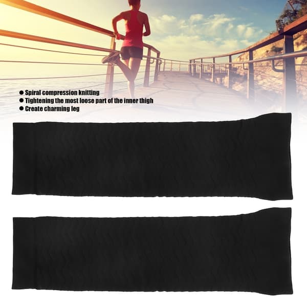 Sports Thigh Shaper - Compression Wrap for Legs (Black)