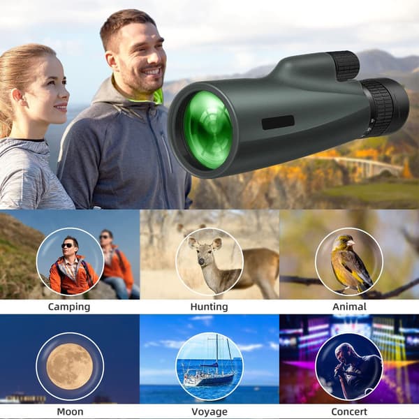 Monocular Telescope for Adults 10-30x50 HD Zoom Monocular Telescope