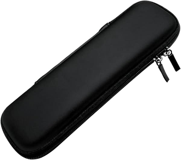 Hard Shell Pen Case, EVA Waterproof Pencil Case - Multifunctional Black Zipper Bag for Stylus, Exclusive Pens, Data Cables