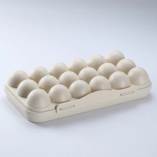 Egg Box Egg Holder GREY 12 COMPARTMENTS 12 ROWS Grey 12 Compartments-12 Compartments