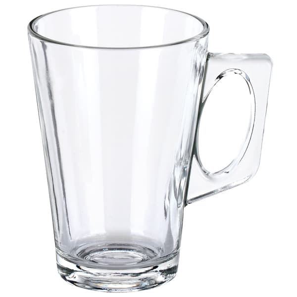 6 glas med hank til kaffe og te, tåler opvaskemaskine