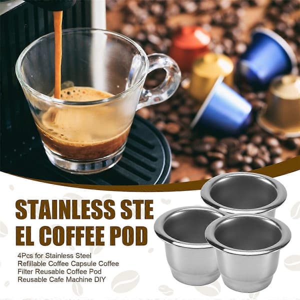 Gjenbrukbare kaffekapsler i rustfritt stål for Nespresso