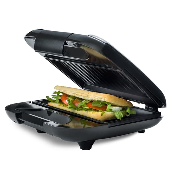 Sandwichgrill, non-stick, 22x12cm, 750W, Sort