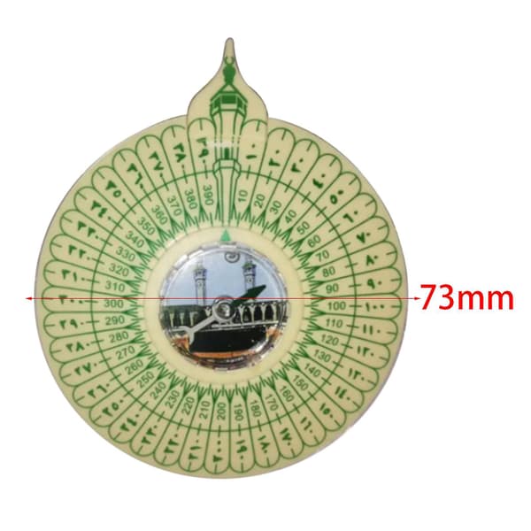 Qibla Kompass Islamisk Bönekompass ABS 7,3 x 1,1 cm