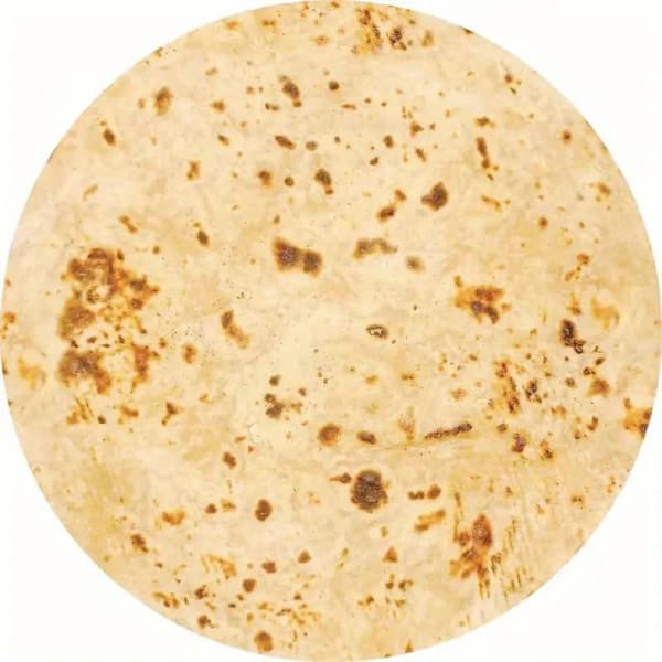 Burrito-teppe, dobbeltsidig gigantisk hvetetortilla-teppe