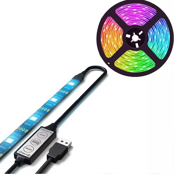 Smart RGB LED-stripe med justerbar lysstyrke, 4W, 2m
