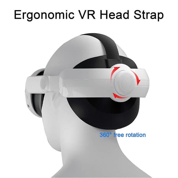 Virtual Reality Headset Hovedrem Erstatning Ergonomisk Design Justerbar VR Hovedrem til Oculus Quest 3