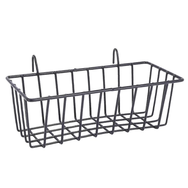 4-pack Wall Grid Panel Hanging Wire Basket, Grid Wall Storage Basket, Wall Mounted Baskets Display Shelves