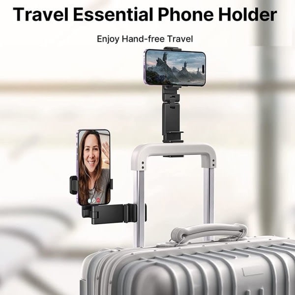 Clip-montering til mobiltelefonholder til fly
