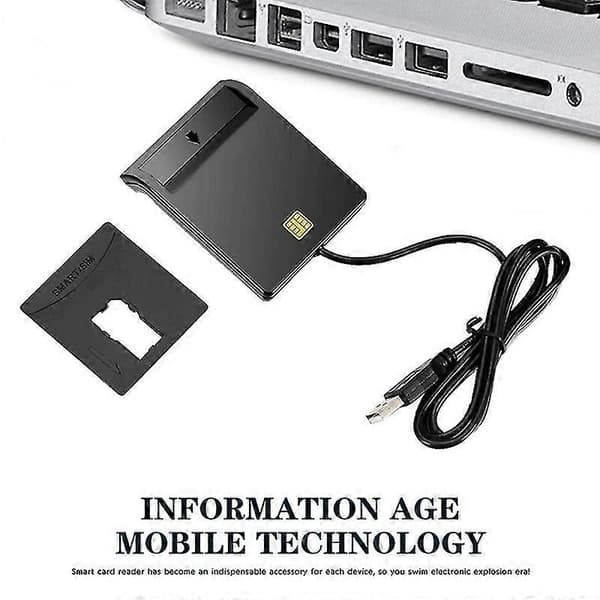ROCKETEK SCR1 USB 2.0 -älykortinlukija ID SIM-pankkikorttisovitin