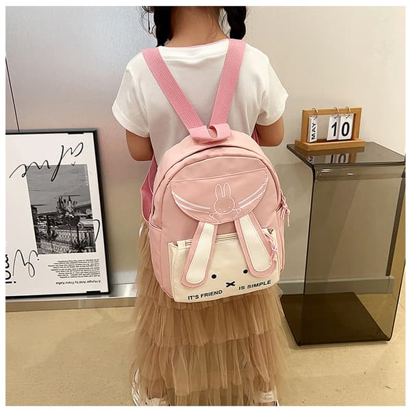 Cartoon Rabbit Shoulder Bag Backpack Pink