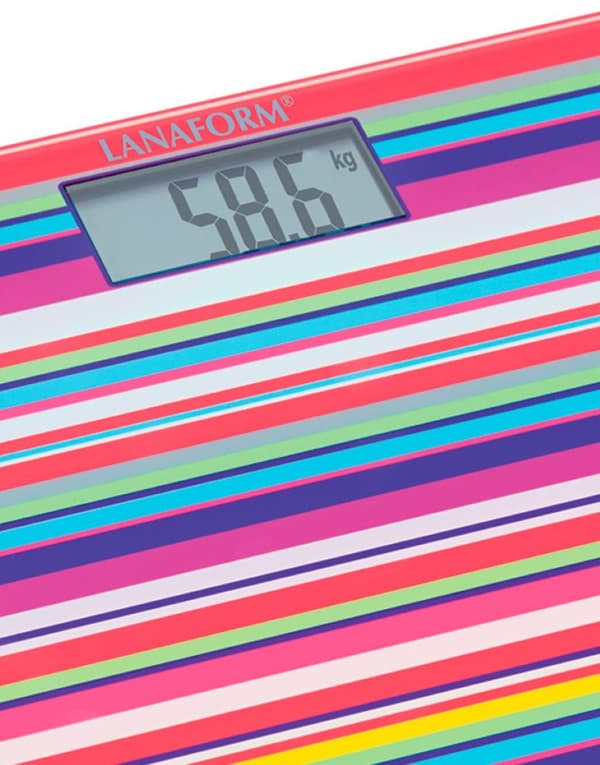 Fargerik personvekt ELECTRONIC SCALE XL Lanaform flerfarget Multifärg multicolor