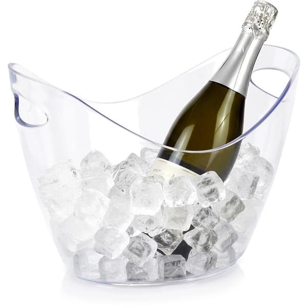 Transparent 4L isspand med håndtag