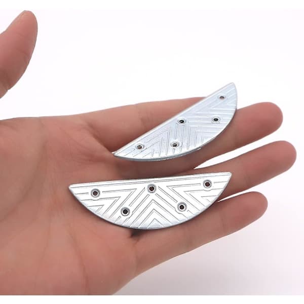 Metallic Heel Plates 3 Pairs Sole Repair Kit with Screw Nails Shoe Heel Stud Tips Y