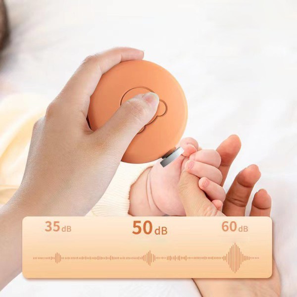 Baby Nagellack Manikyr Vårdverktyg Elektrisk nagelfil Orange