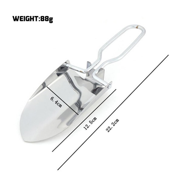 2 Mini sammenleggbare hagespader for utendørs campinggraving