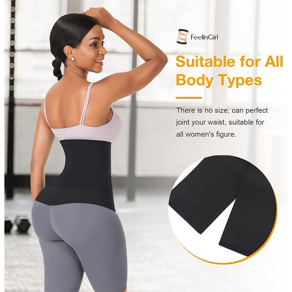 Midjetrener for kvinner Wrap Waist Trainer Band, Sports Corset B
