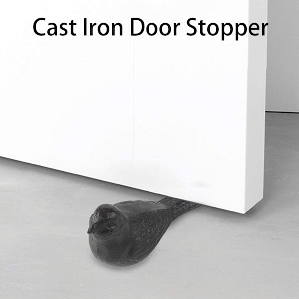 Dörrstopp för golv Dekorativ söt fågel Heavy Duty Cast