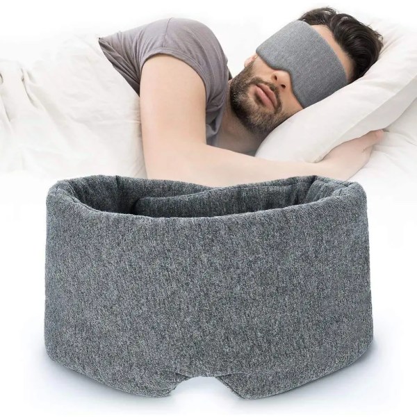 100 % käsintehty puuvillainen Sleep Mask Blackout - mukava ja hengittävä